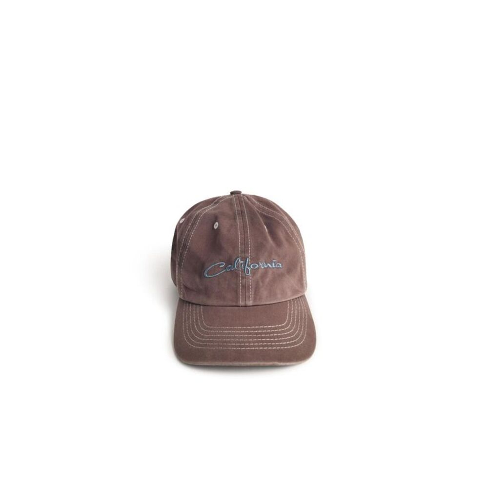 Erl 'California' Brown Cotton Cap Men